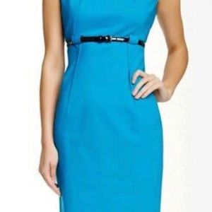 Calvin Klein empire-waist-belted sheath dress